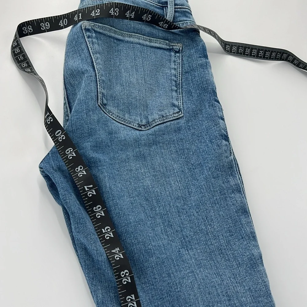 Frame jeans Le High Skinny‎ Faded-Wash Skinny High-Rise Stretch-Denim size 25